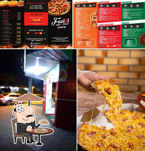 O exterior do Fusilli Pizzaria & Delivery