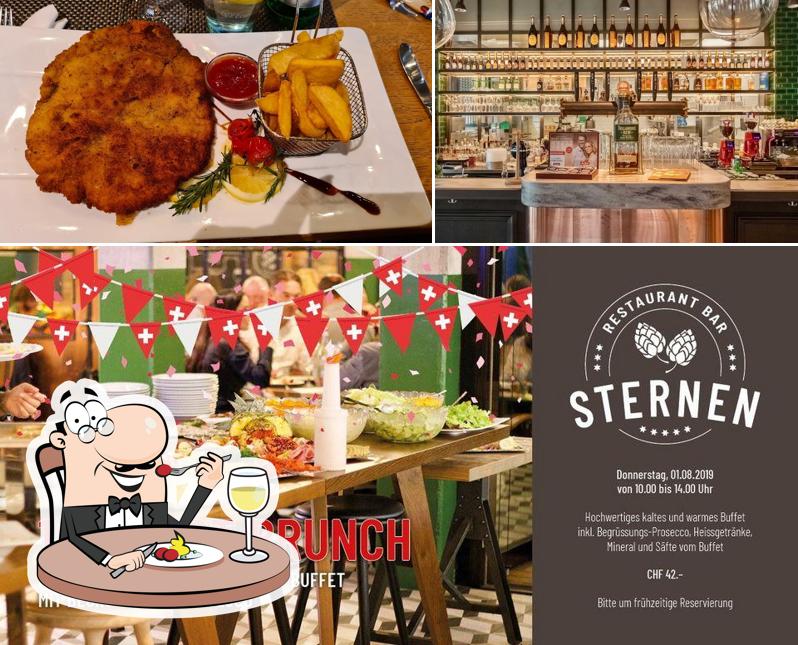 Tra le varie cose da Restaurant Bar Sternen si possono trovare la cibo e bancone da bar
