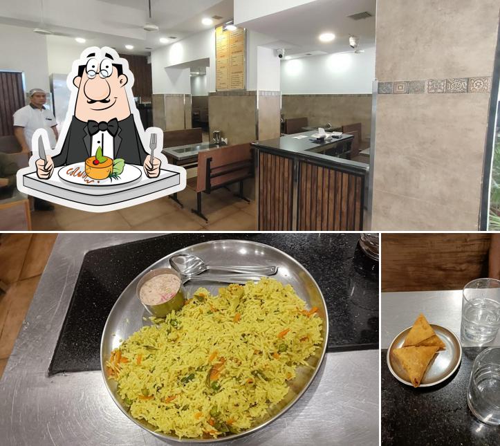 This is the photo showing food and interior at Cafe Ganesh good breakfas and tea and coffee