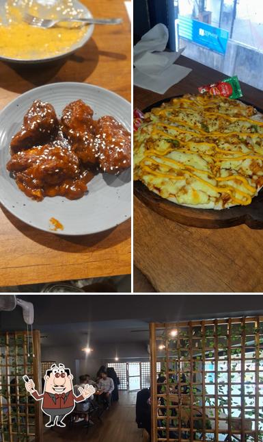 This is the photo displaying food and interior at Crust the street food