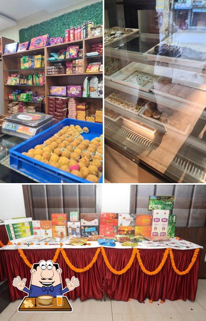 This is the picture showing food and interior at DALMIA SWEETS