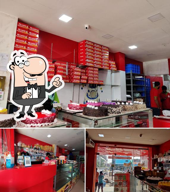 The interior of FB Cakes, Porur