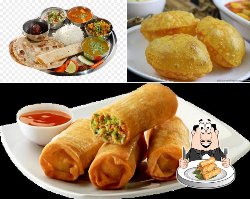 Spring rolls at Hare Krishna Bhojanalaya
