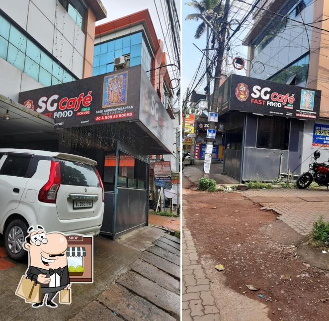 The exterior of SG Cafe