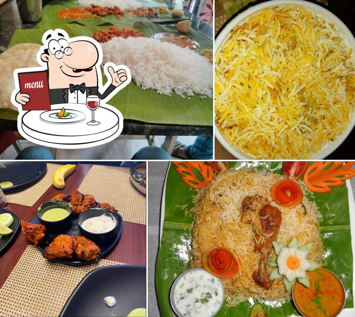 Food at Andhra Biryanis