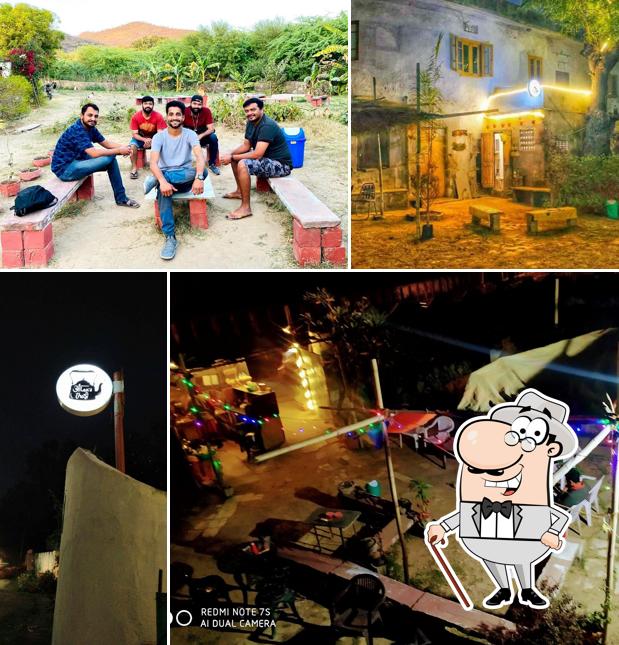 You can get some fresh air outside Auntea's Kitchen-A Sustainable Cafe