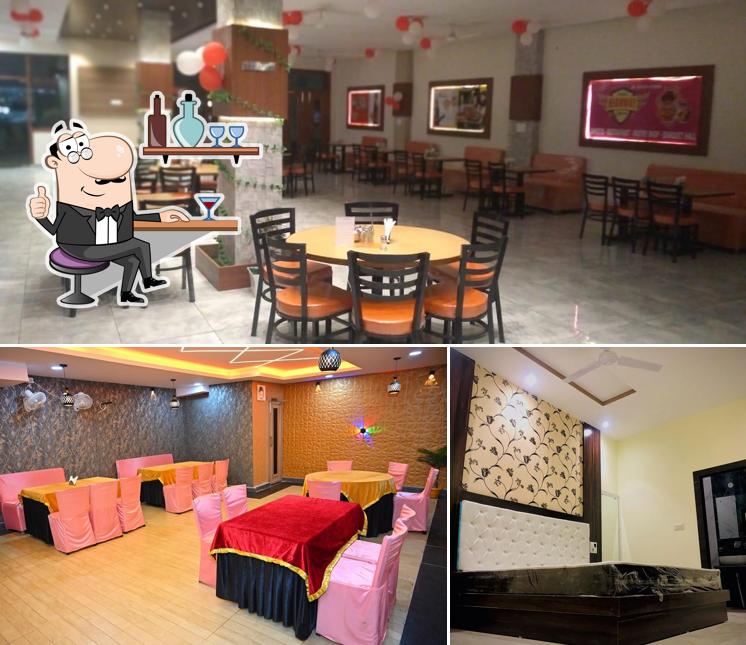 Take a seat at one of the tables at Hotel Highway Chasers