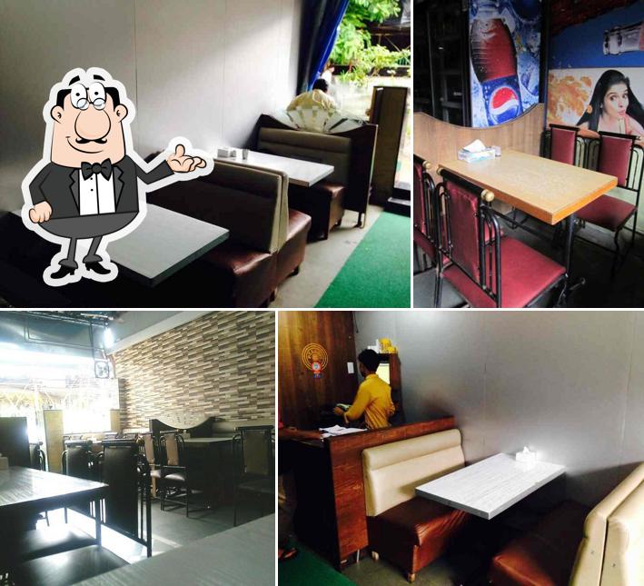 The interior of Pallavi Restaurant