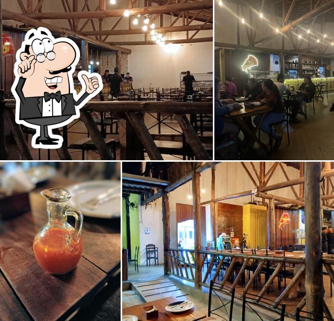O interior do Papa Pizza