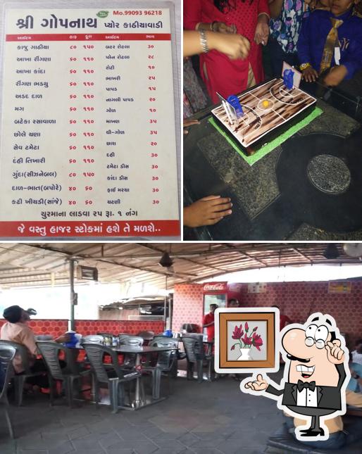 Check out how Hotel shree Gopnath Pure Kathiyawadi looks inside