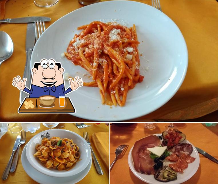 Platti al Ristorante b&b Tre Stelle B&B 1a Categoria stanze dotate di bagno privato Pensione completa Mezza pensione