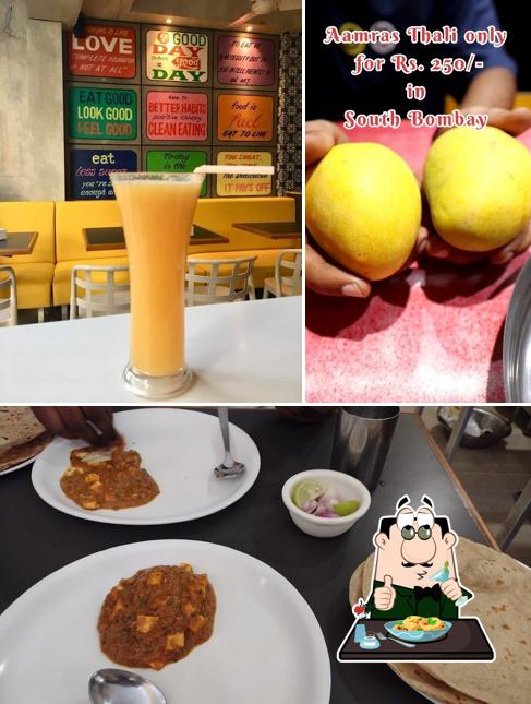 Take a look at the picture showing food and beverage at Shree Sadguru Veg Restaurant