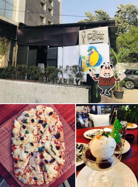 Blue Parrot is distinguished by food and exterior