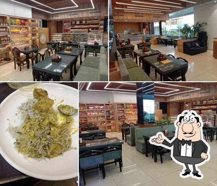 Take a seat at one of the tables at Pandit's Restaurant