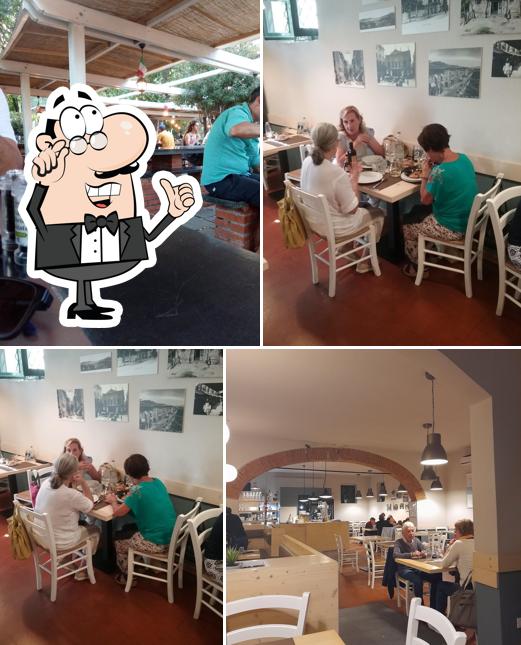 Gli interni di Osteria da Caran
