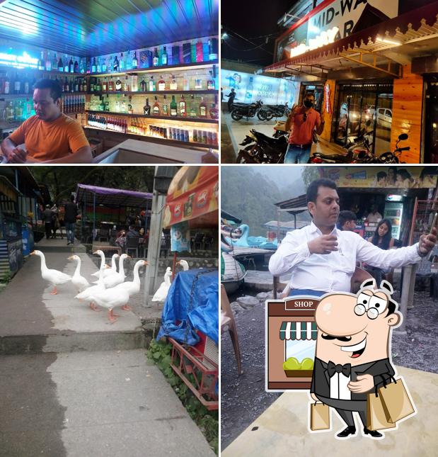 The exterior of Midway bar and restaurant