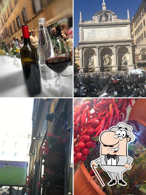 Goditi la vista dall'area esterna di Wine bar ristorante