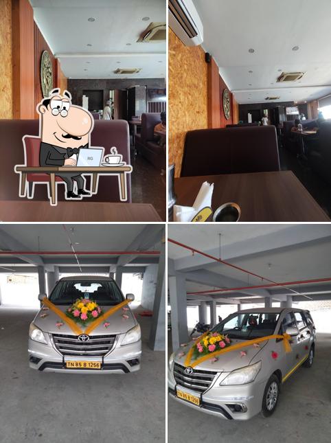 Nandavanam Veg Restaurant is distinguished by interior and exterior