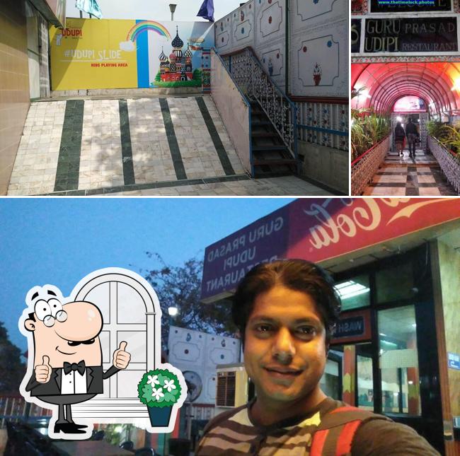 The exterior of Guruprasad Udupi Restaurant