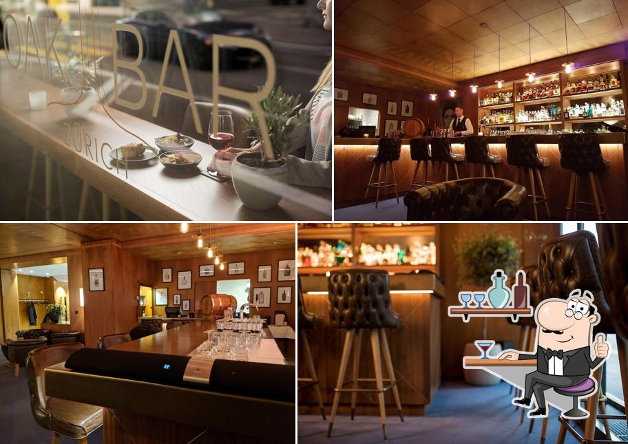 Dai un'occhiata agli interni di Oak Bar
