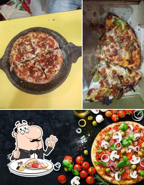 Pick pizza at Cafe Crown Pizza