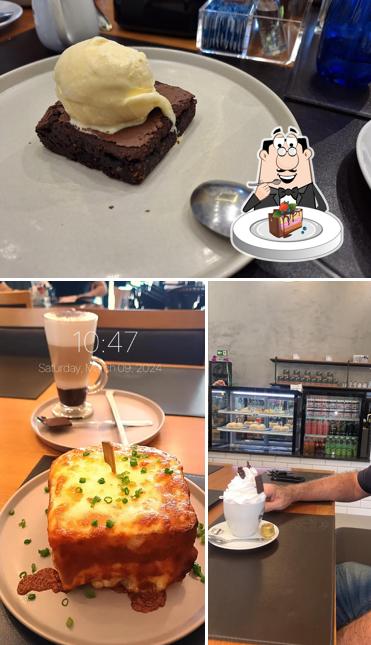 Bolo de chocolate em Café do Rodrigo