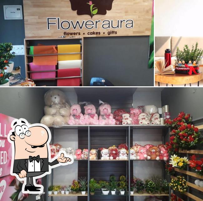The interior of FlowerAura - Florist & Cake Shop in Ludhiana
