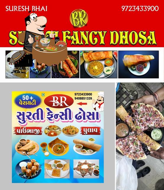 Food at Surati fancy dosa & pavbhaji