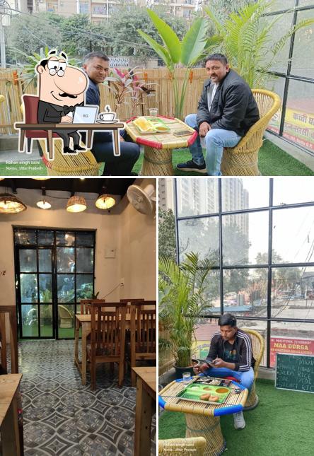 The interior of South Indian Restaurant & Food - Mud House