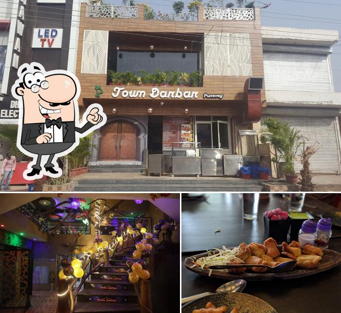 The photo of exterior and food at Town Darbar