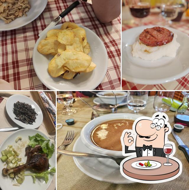 Cibo al Trattoria Al Fogher Natante