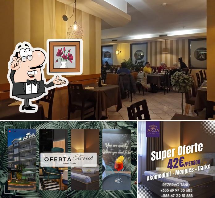 Gli interni di Hotel Arda - Ristorante - Pizzeria