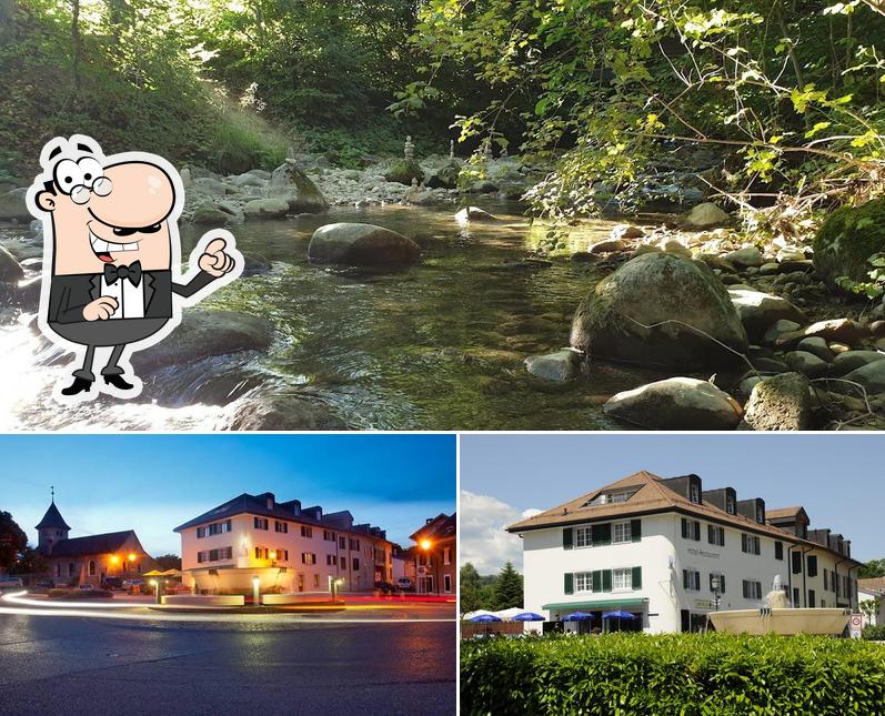 Gli esterni di Hôtel Restaurant La Croix Verte