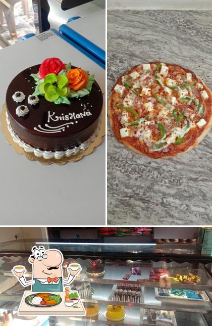 Among various things one can find food and interior at Aarvi bakers