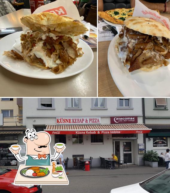 Guarda la foto che mostra la cibo e esterno di Küsne Kebab