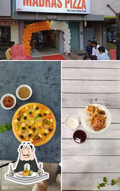 Food at Madras Pizza