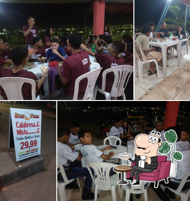 O interior do Star Pizza