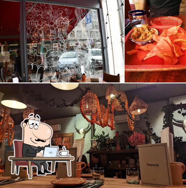 Gli interni di Taqueria Los Cuñados