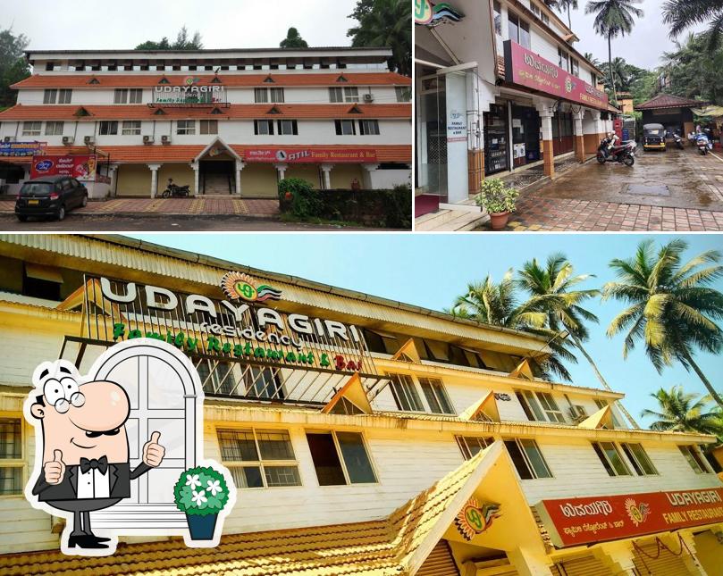 The exterior of Udayagiri Bar And Restaurant