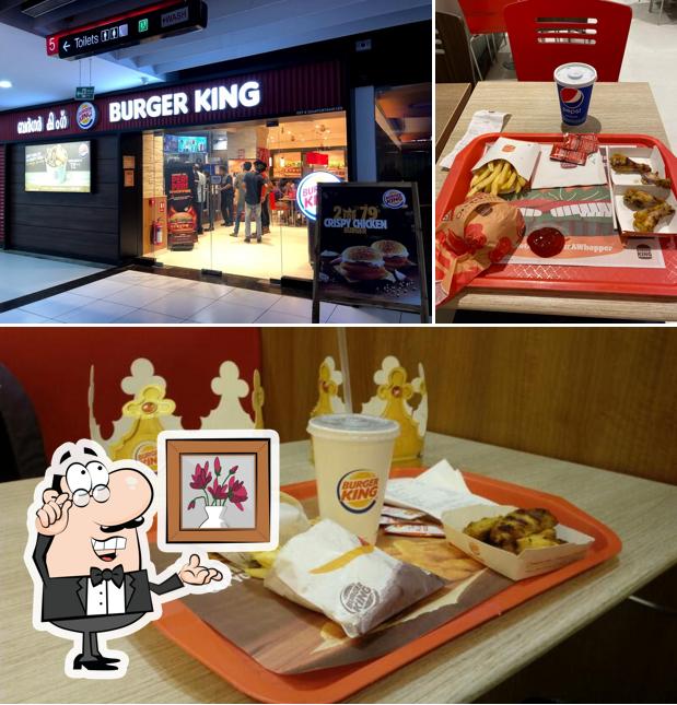 The interior of Burger King