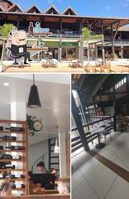 O interior do Del Beef Restaurante