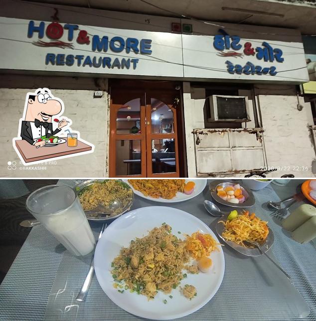 Food at Hot and More Restaurant