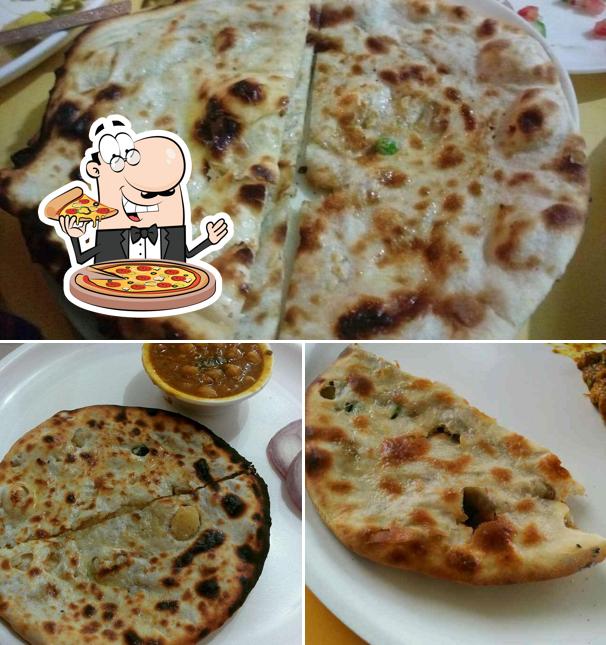 At Maharishi Dhaba, you can try pizza