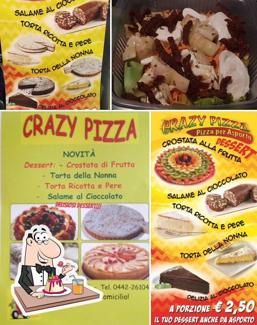 CRAZY PIZZA LEGNAGO propone un'ampia selezione di dolci