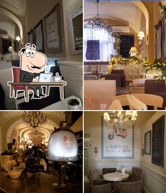 Dai un'occhiata agli interni di Bijoux Café