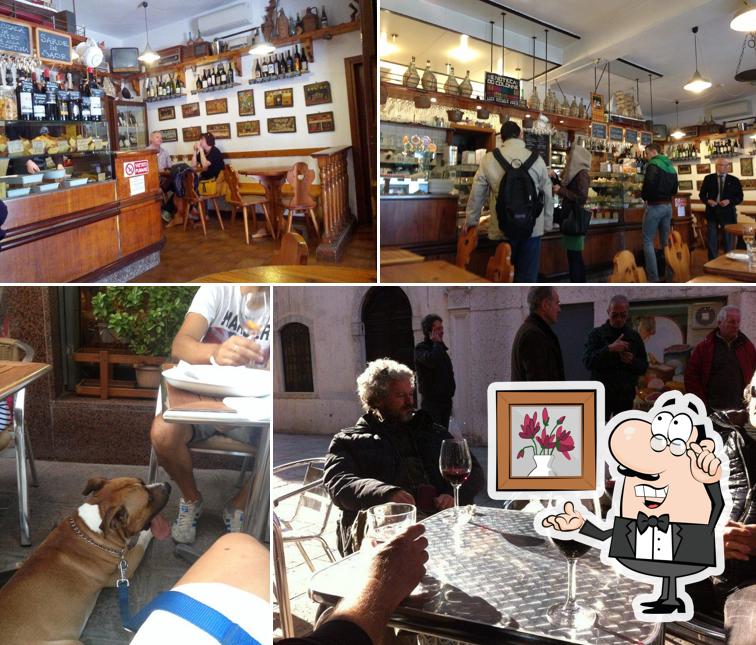 Gli interni di Ostaria Enoteca Do Colonne