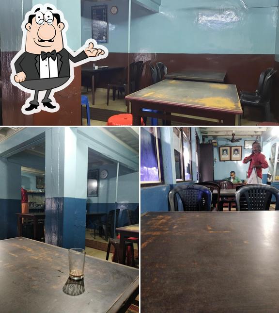 The interior of Geetha Bhavan Restaurant