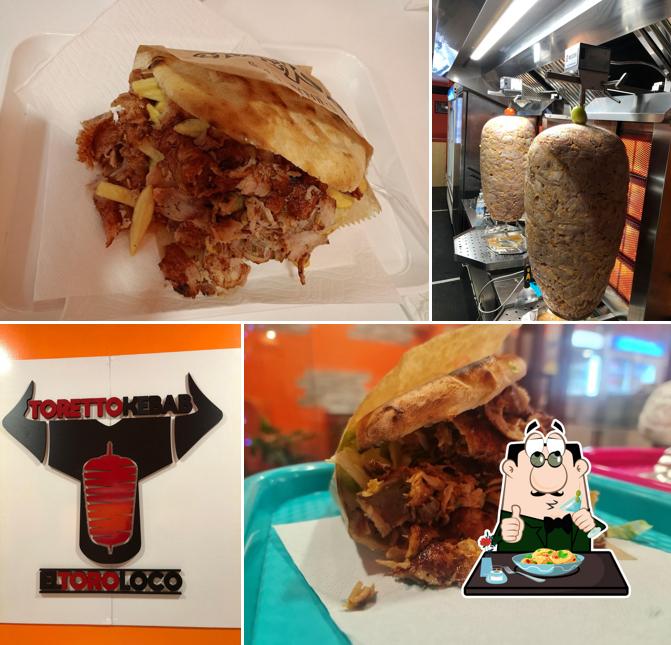 Panino con maiale stirato al Toretto kebab