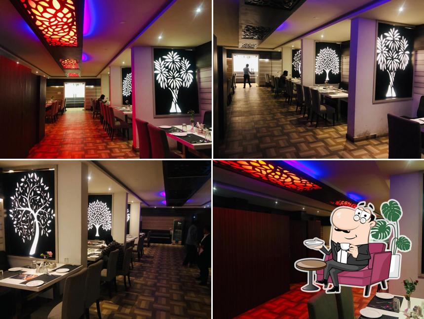 The interior of Samrat Multicuisine Restaurant