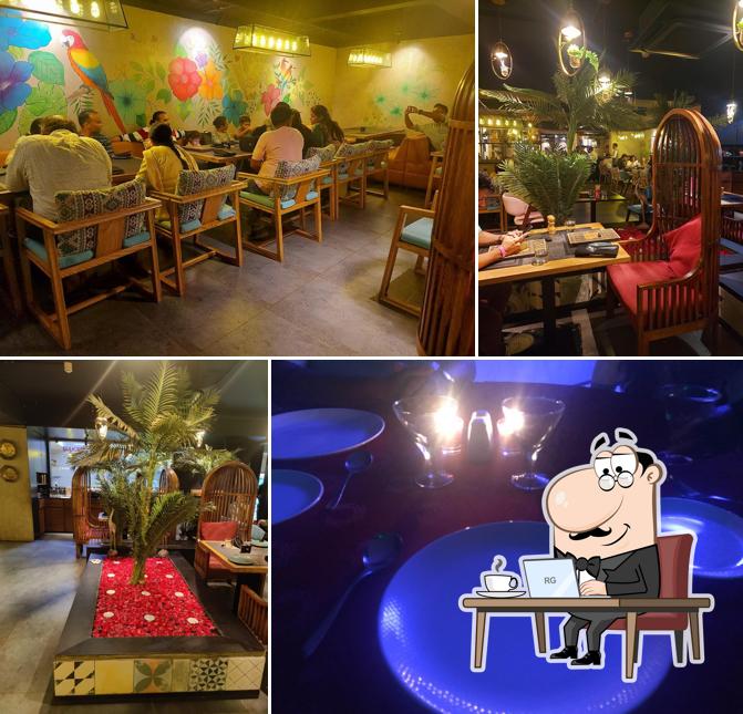 Take a seat at one of the tables at The Secret Kitchen